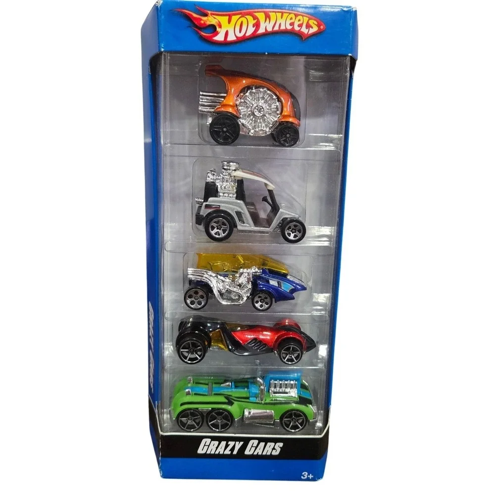 Hot Wheels Crazy Cars 5-Pack Die-Cast Toy Vehicles Set 1:64 Scale New